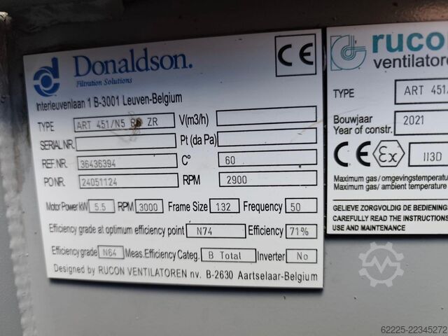 Schweißrauchabsaugung Donaldson EX Donaldson Torit DFPRO 6 SPRK-R