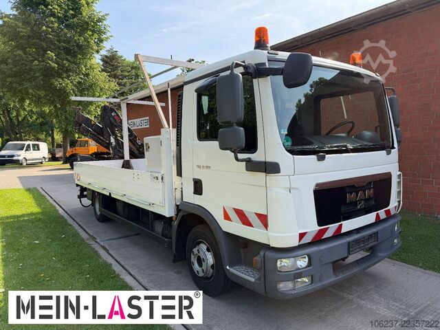 Truck-mounted crane van MAN TGL 8.180 Hiab 055 D4 14m * 3 Sitzer * AHK 11 t