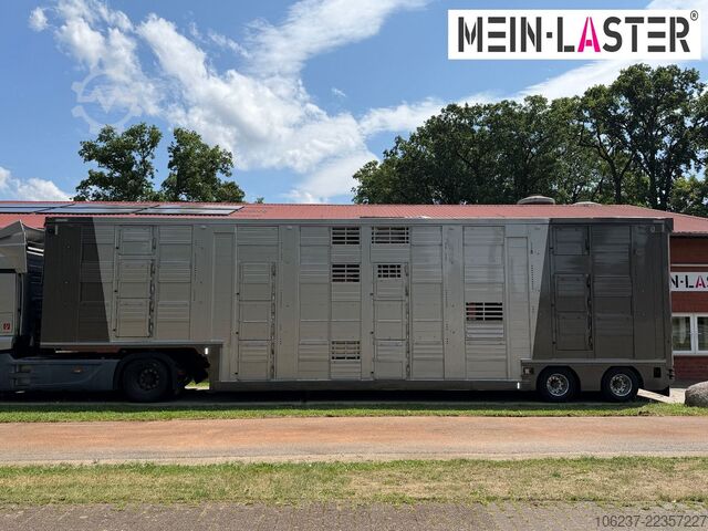 Livestock semitrailer Finkl 3 + 4 Stock/ Hubdach / Rampe / Tränke/Funk