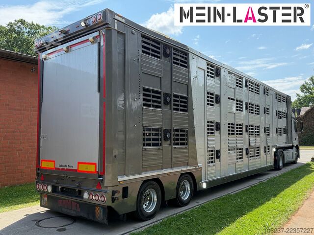 Livestock semitrailer Finkl 3 + 4 Stock/ Hubdach / Rampe / Tränke/Funk