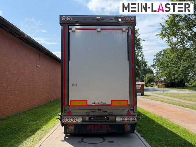Livestock semitrailer Finkl 3 + 4 Stock/ Hubdach / Rampe / Tränke/Funk