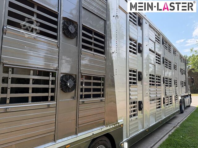 Livestock semitrailer Finkl 3 + 4 Stock/ Hubdach / Rampe / Tränke/Funk