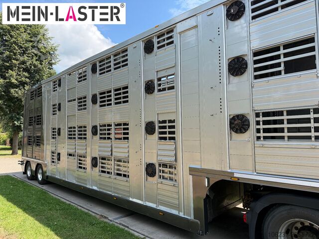 Livestock semitrailer Finkl 3 + 4 Stock/ Hubdach / Rampe / Tränke/Funk