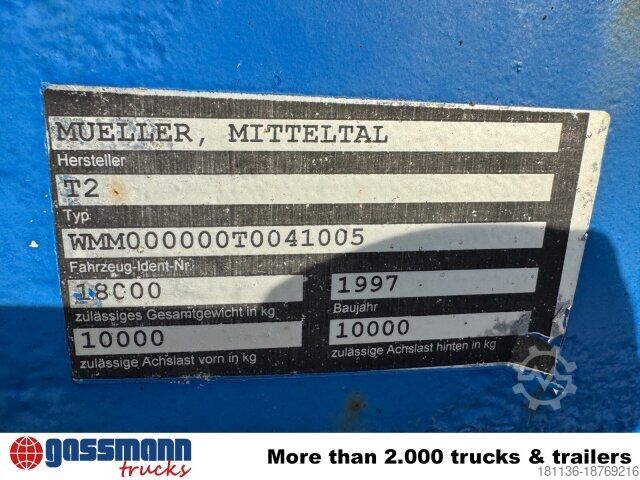 Tieflader Anhänger Müller-Mitteltal T2