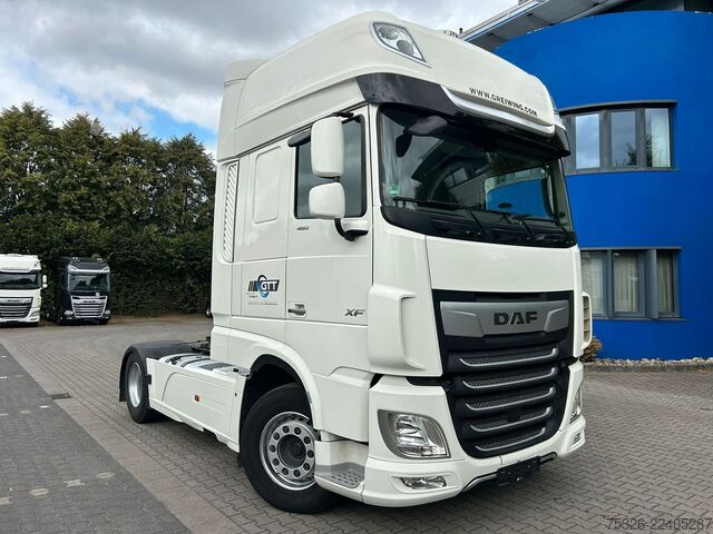 Standard tractor unit DAF XF 480 FT SSC, Intarder, Standklima, weiß
