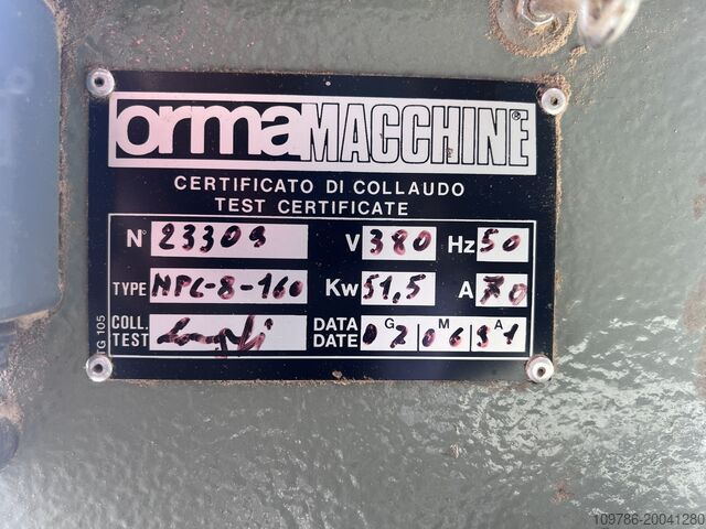 Shelf press ORMA NPL-8-160 ORMA NPL-8-160