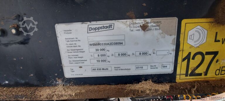 Mobile Zerkleinerungsanlage Doppstadt AK 630