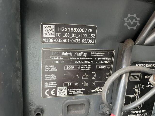 LPG Forklifts Linde H30T-02