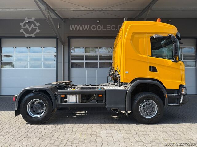 Standard tractor unit SCANIA G450 XT 4x4 Euro 6 SZM Kipphydraulik Blatt /Luft