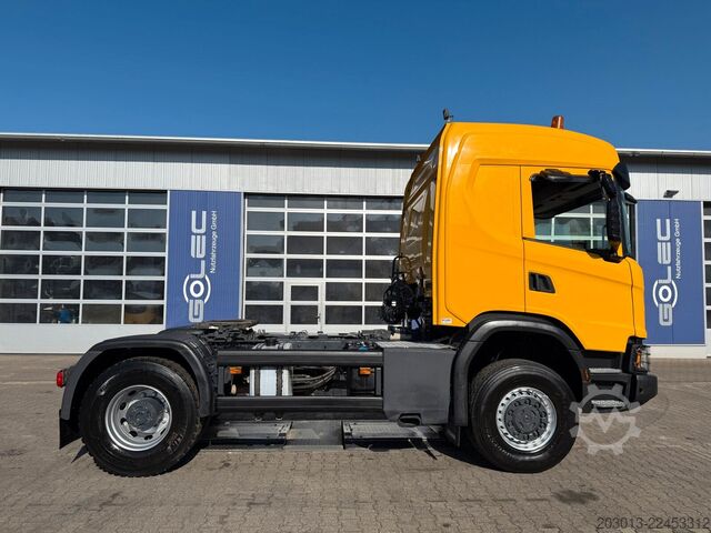 Standard tractor unit SCANIA G450 XT 4x4 Euro 6 SZM Kipphydraulik Blatt /Luft