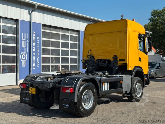 Standard tractor unit SCANIA G450 XT 4x4 Euro 6 SZM Kipphydraulik Blatt /Luft