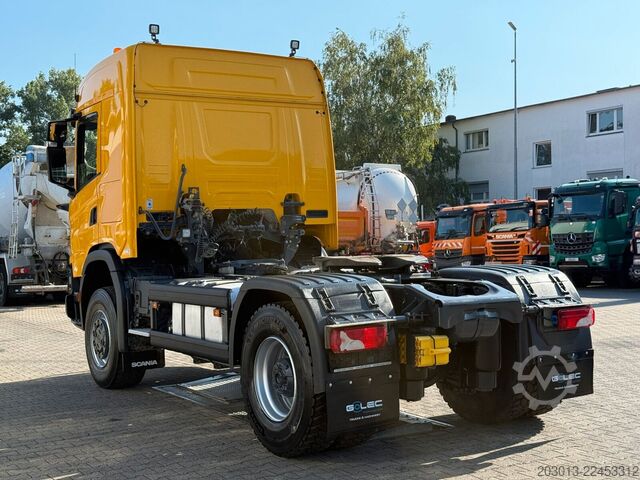 Standard tractor unit SCANIA G450 XT 4x4 Euro 6 SZM Kipphydraulik Blatt /Luft