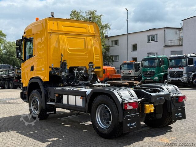 Standard tractor unit SCANIA G450 XT 4x4 Euro 6 SZM Kipphydraulik Blatt /Luft