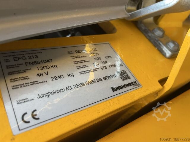 Electric 3-wheel forklift Jungheinrich EFG213