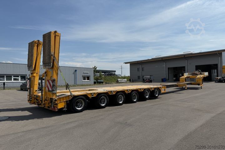 Low loader semitrailer Goldhofer STZ H6 75/80 AA Tieflader / Swiss-Vehicle