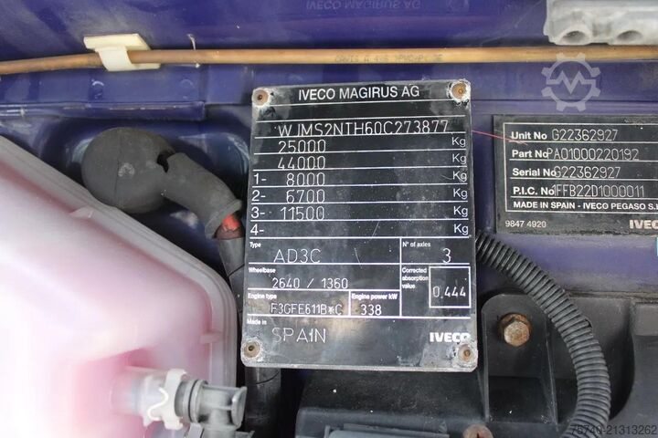 Standard tractor Iveco Stralis 460 + 6X2 + RETARDER + EURO 6 + SPOILERS