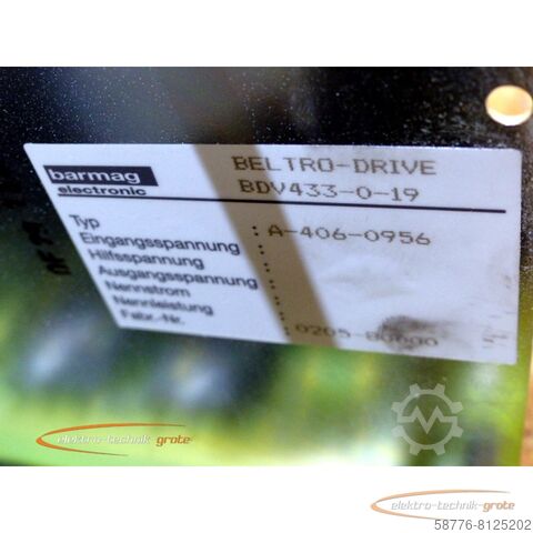 Component Barmag A-406-0956 Beltro-Drive BDV433-0-19