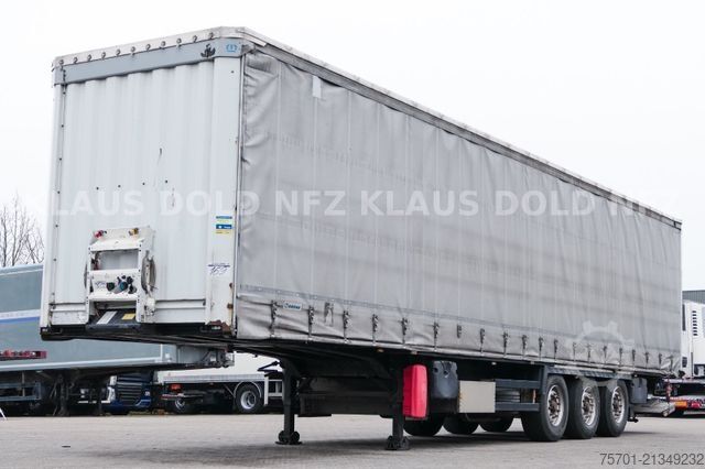 Open semitrailer with tarp KRONE SD Pritsche Plane Liftachse Edscha
