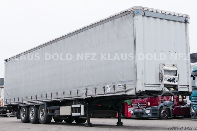 Open semitrailer with tarp KRONE SD Pritsche Plane Liftachse Edscha