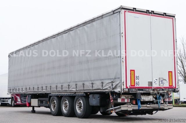 Open semitrailer with tarp KRONE SD Pritsche Plane Liftachse Edscha