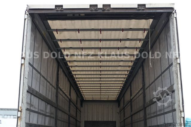 Open semitrailer with tarp KRONE SD Pritsche Plane Liftachse Edscha