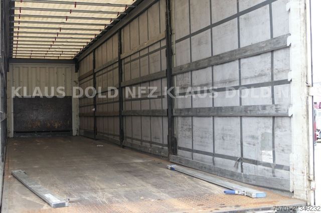 Open semitrailer with tarp KRONE SD Pritsche Plane Liftachse Edscha