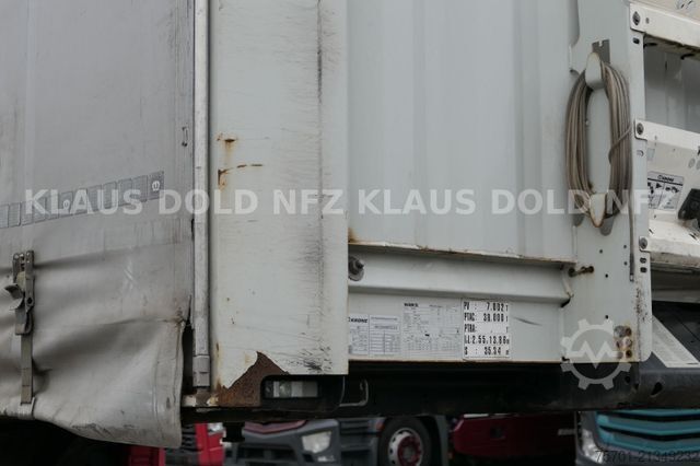 Open semitrailer with tarp KRONE SD Pritsche Plane Liftachse Edscha