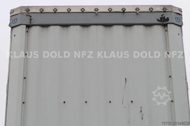 Open semitrailer with tarp KRONE SD Pritsche Plane Liftachse Edscha