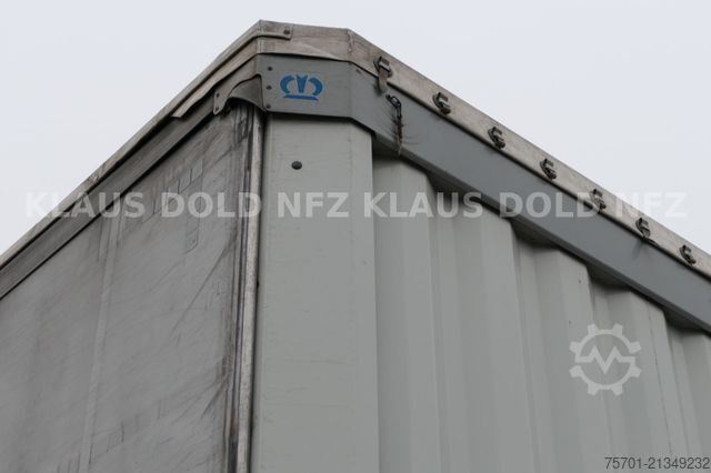 Open semitrailer with tarp KRONE SD Pritsche Plane Liftachse Edscha