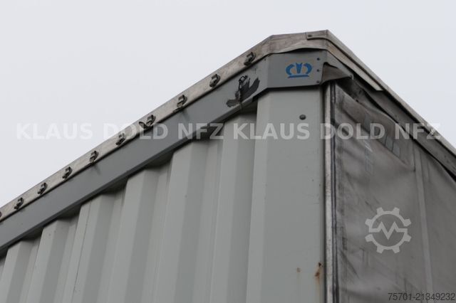 Open semitrailer with tarp KRONE SD Pritsche Plane Liftachse Edscha
