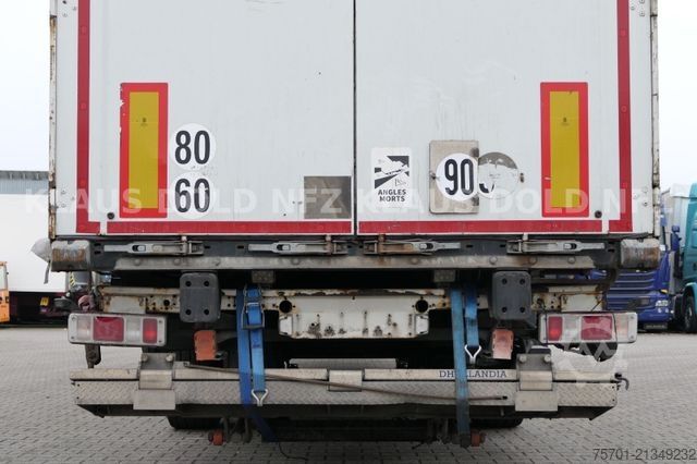 Open semitrailer with tarp KRONE SD Pritsche Plane Liftachse Edscha