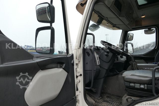 Flatbed truck with tarp VOLVO FE 300 Koffer XL-Tank LBW Euro 5