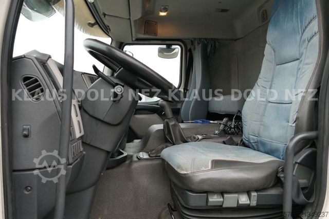 Flatbed truck with tarp VOLVO FE 300 Koffer XL-Tank LBW Euro 5