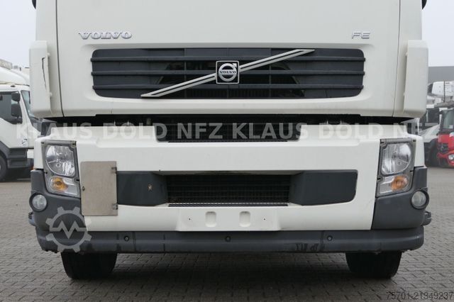 Flatbed truck with tarp VOLVO FE 300 Koffer XL-Tank LBW Euro 5