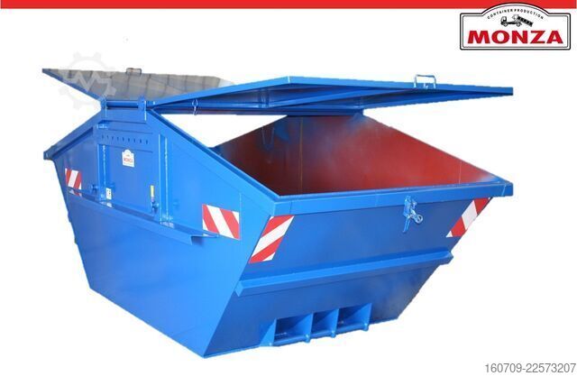 Skip container Monza 10 m³ - Absetzmulde - Stahldeckel