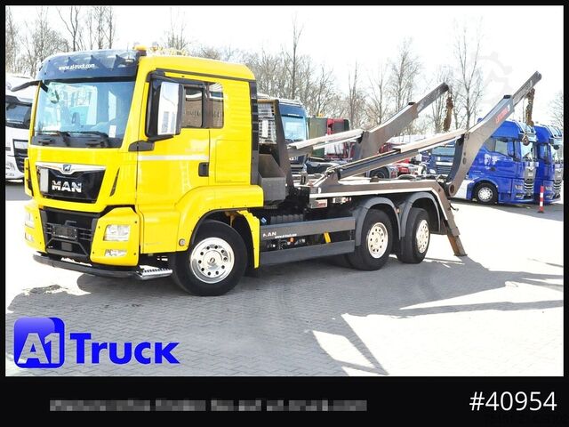 Skip truck MAN TGS 26.460 Hiab Lift/Lenk  Funk, Navi,