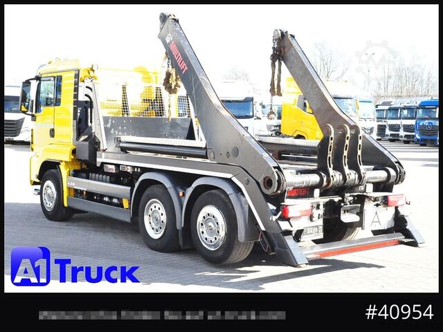 Skip truck MAN TGS 26.460 Hiab Lift/Lenk  Funk, Navi,