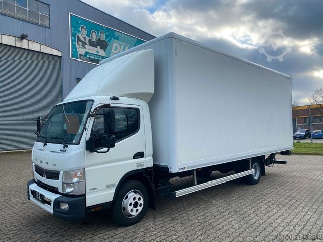Box truck FUSO Canter 9C18 Koffer mit Ladebordwand