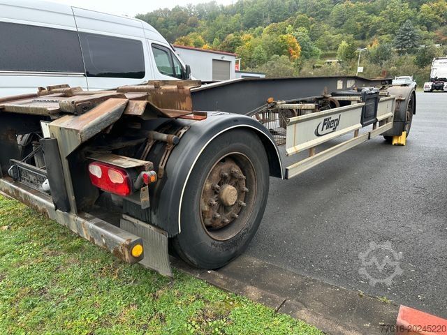 Roll off trailer FLIEGL ZPS 180 Abroll, BPW Scheibe,Luft gefedert