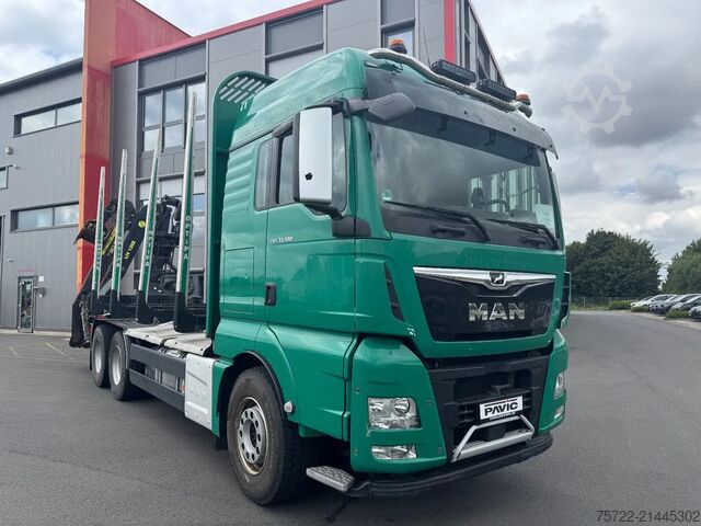 Holztransporter MAN TGX 33.580 33.580 6x4 BL Kurzholz mit TajfunLIV...