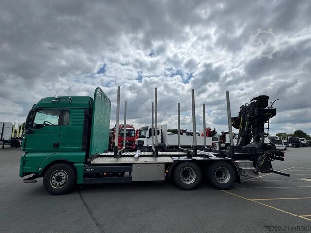 Holztransporter MAN TGX 33.580 33.580 6x4 BL Kurzholz mit TajfunLIV...