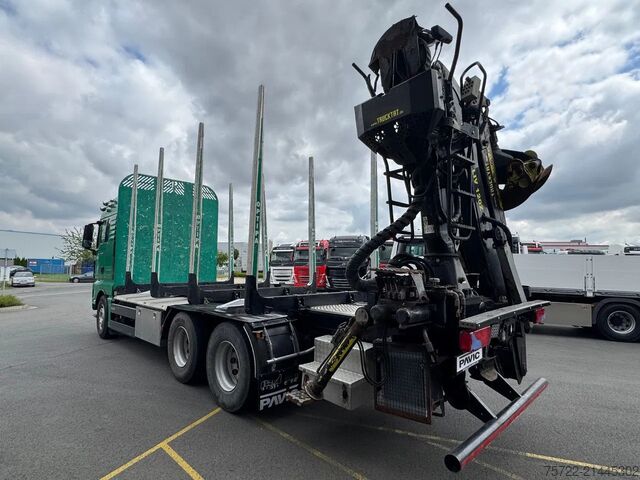 Holztransporter MAN TGX 33.580 33.580 6x4 BL Kurzholz mit TajfunLIV...