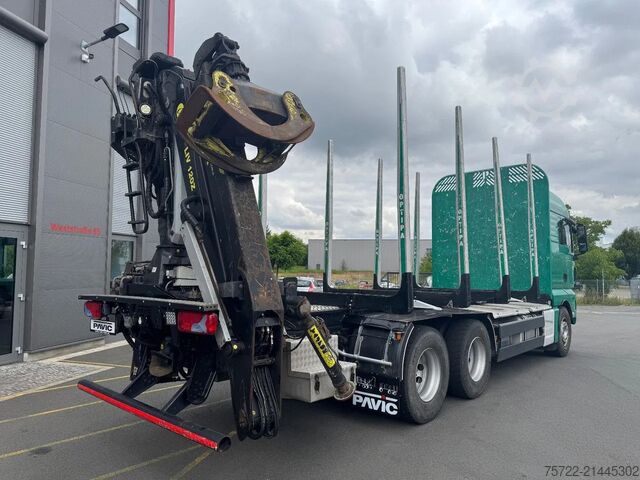 Holztransporter MAN TGX 33.580 33.580 6x4 BL Kurzholz mit TajfunLIV...
