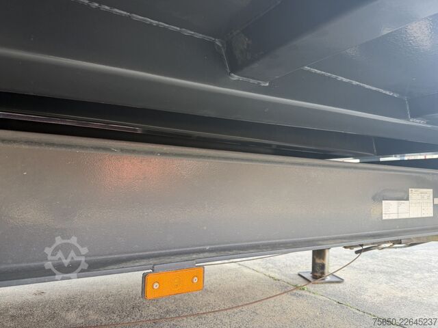 Three-way tipper trailer  TK  Tandemkipper- Tieflader, Gitteraufsatz, Wenig Benutzt