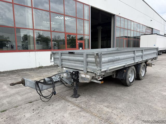 Three-way tipper trailer Müller-Mitteltal kipper  14,4 t Tandemkipper- Tieflader, nur 2 mal Benutzt