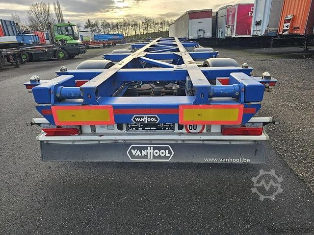 Container transport Van Hool A2C001  container  CHASSIS |55 foot | 2 X 20 FO...
