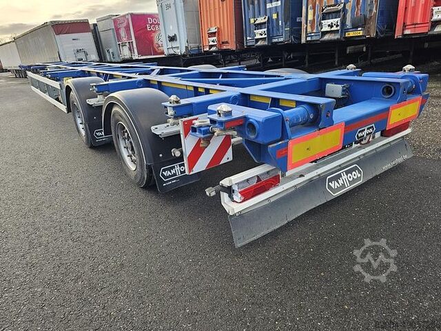 Container transport Van Hool A2C001  container  CHASSIS |55 foot | 2 X 20 FO...