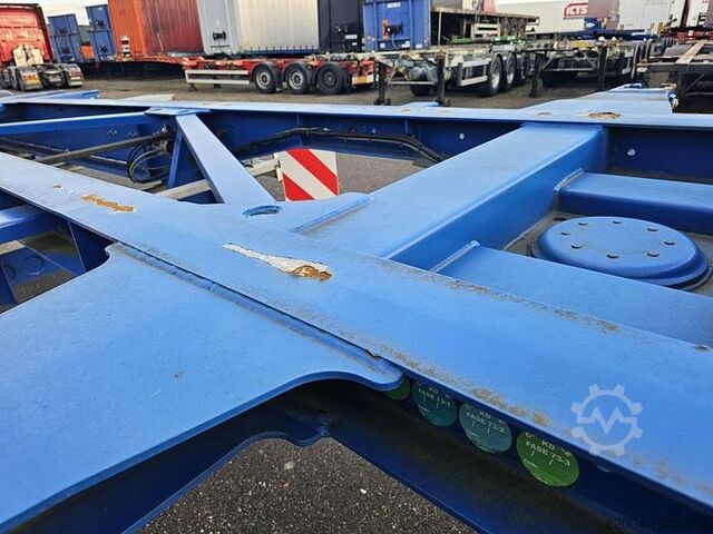 Container transport Van Hool A2C001  container  CHASSIS |55 foot | 2 X 20 FO...