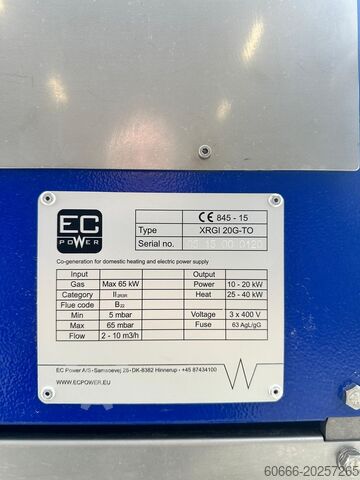 Combined heat and power plant EC Power XRGI 20G-TO Blockheizkraftwerk