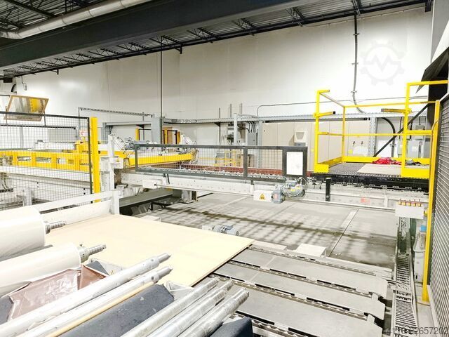 LAMINATING LINE for panels HYMMEN + KONTRA RollPress
